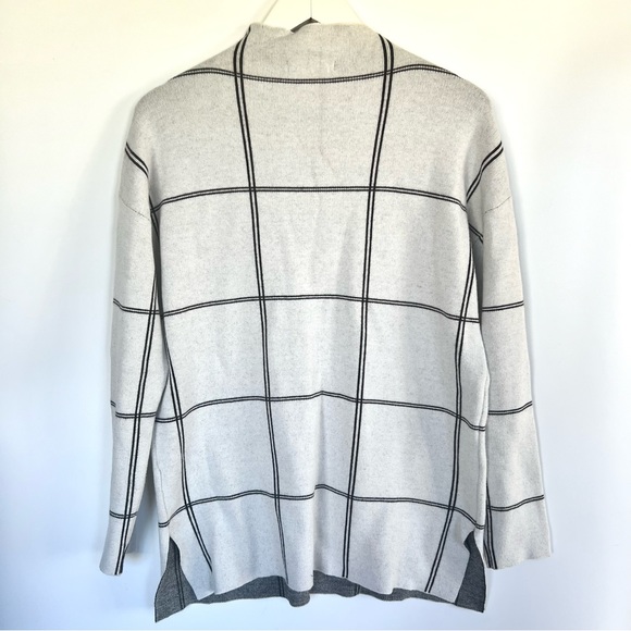 ELIE TAHARI Windowpane Black White Sweater - Picture 3 of 9